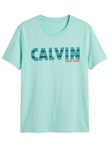 Playera turquesa Calvin Klein rayas