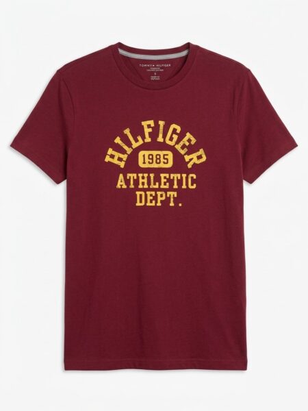 Playera vino Tommy Hilfiger athletic