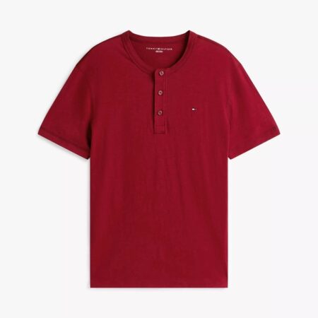 Playera guinda Tommy Hilfiger Botones