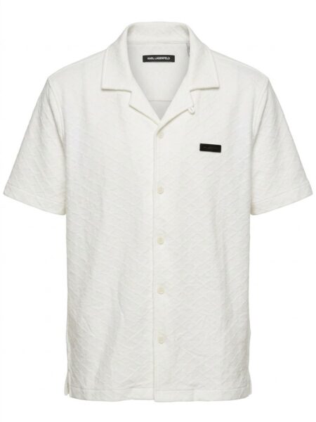 Sobrecamisa Karl Lagerfeld blanca tipo polo
